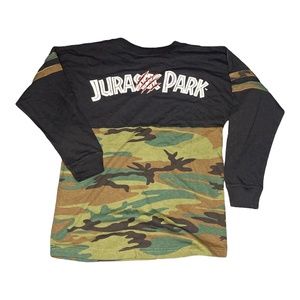 Universal Studios Jurassic Park Came Long- Sleeve T-Shirt Youth Large